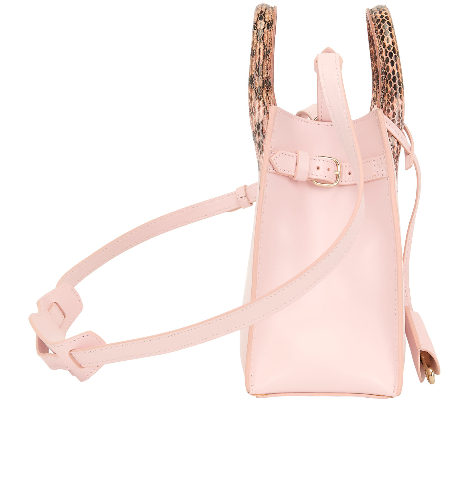 All Afternoon Tote, &pound;395, Handbags, Pink, Leather, Side view